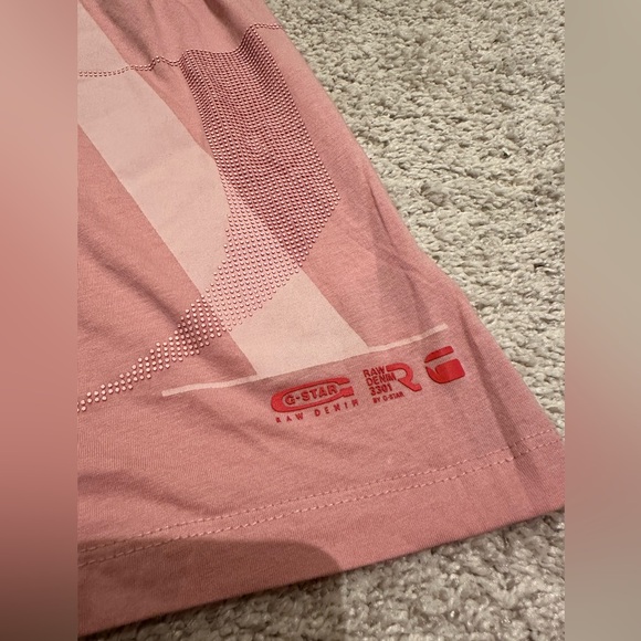 G Star Raw Women’s Pink Graphic Logo T-Shirt - Size Small - Picture 6 of 11